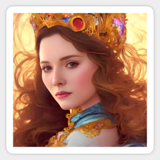 Beautiful Queen Noor Sticker